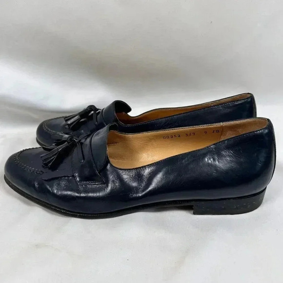 Salvatore Ferragamo Studio Black Kiltie Tassels Size 9D Men Shoes Loafers Busine main image 7